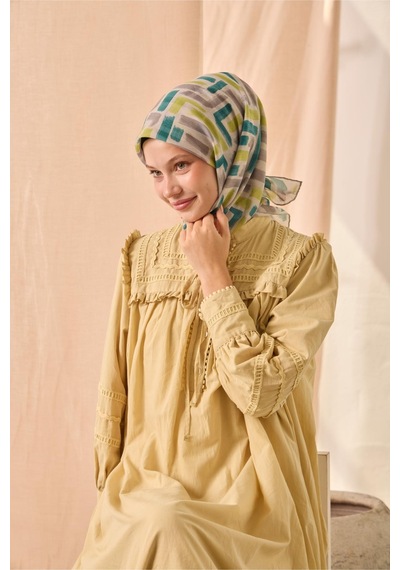 Silk Home Soft Eşarp 73096-24 Gümüş, Yeşil, Fıstık Yeşili, Füme