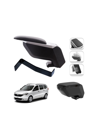 Mis Paket Dacia Lodgy 2010-2023 Delmesiz Çelik Ayaklı Kolçak + Askılı Koku + Micro Fiber Bez + Torpido Süngeri