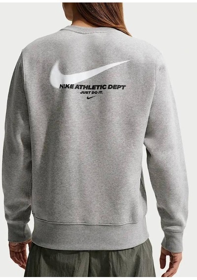 Nike Sportswear Club Bb Crew Erkek Gri Sweatshirt
