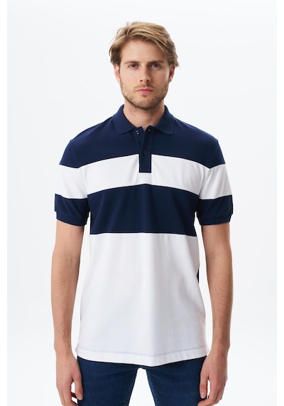 AR-MA Arma Erkek Regular Fit Çok Renkli % 100 Pamuk Pike Polo Yaka Tişört Y29374356102 Lacivert