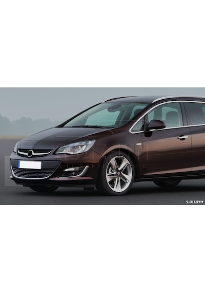 S-dizayn Opel Astra J Krom Ön Tampon Çıtası 2012-2020