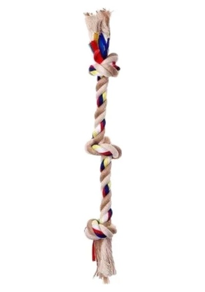 Eastland 3 Düğümlü İpli Köpek Çiğneme Ve Stres Oyuncağı 42 Cm