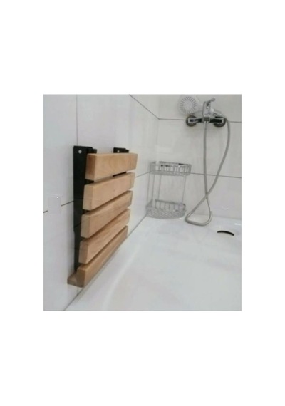 Medikalcim Katlanır Ahşap Banyo Taburesi