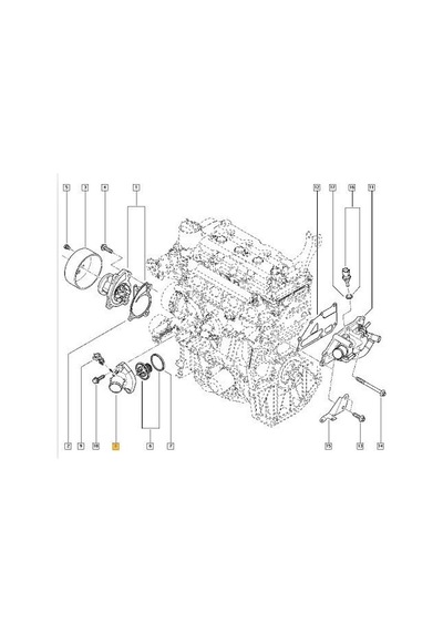 Nissan Note Termostat Kapaği 2013-2016 110611214r 1.2
