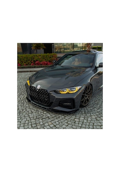 Bmw 4 Serisi G22 Coupe 2020+ M Paket Body Kit Seti Ön Lip Marşpiyel Difüzör Spoiler Flap