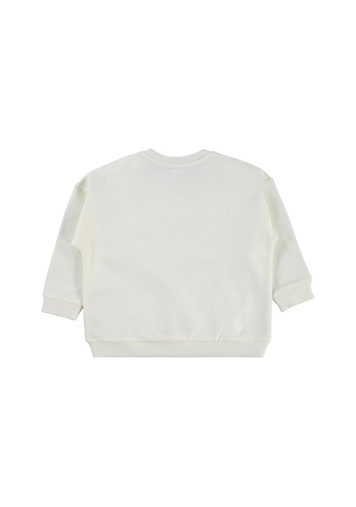 Civil Baby Büyük Mobil Çiçekli 6-18 Ay Sweatshirt - Ekru