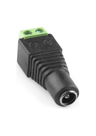 2 Set 2.1mm Dc Power Dişi Jak Klemensli Erkek Jack Cctv Konnektör Toplam 4 Parça Rodevino