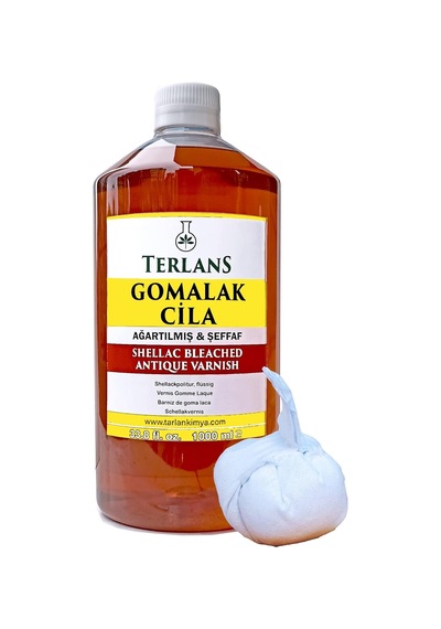 Şeffaf Doğal Gomalak Cilası 100 Ml Shellac Bleached