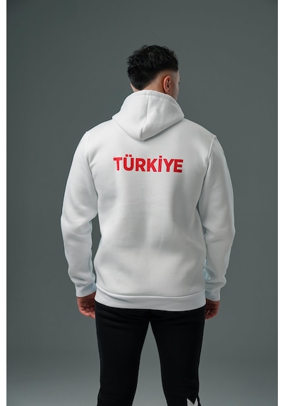 Hummel Armin Milli Takım Pamuklu Eşofman Üstü Beyaz