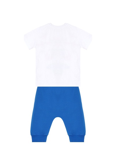 Denokids Surf Fox Erkek Çocuk Yazlık T-shirt Kapri Şort Takım