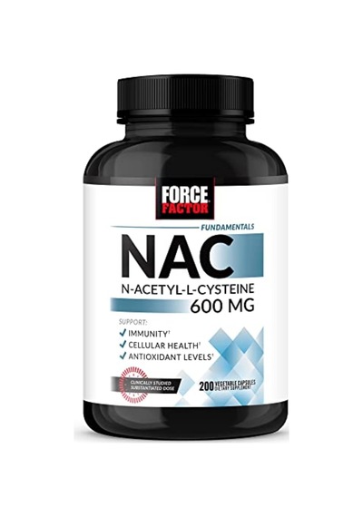 Force Factor N.a.c 600 Mg N-acetyl Cysteine For Liver Health Immune Support & Antioxidant 200 Caps