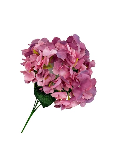 Yapay Çiçek Ortanca Çiçeği Demeti 43 Cm Pembelila