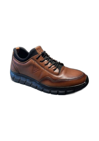Voyager 5470 Erkek Hakiki Deri Sneaker Ayakkabı - Taba - 41 Taba