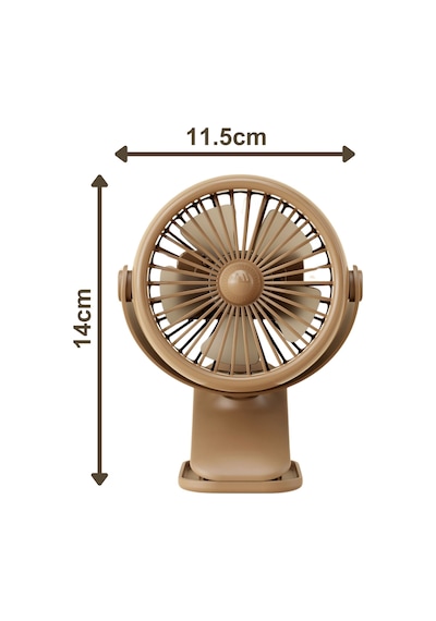 3 Kademe Usb Şarjlı Mandallı 360 Taşınabilir Fan Vantilatör Soğutucu Ym88221
