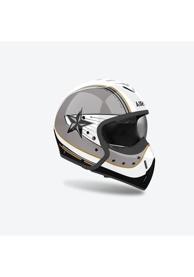 Airoh J 110 Command Gold Glitter Motosiklet Kaskı Gri