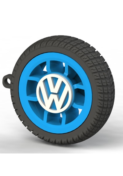 Volkswagen Uyumlu Özel Tasarım Anahtarlık - Premium Hafif Ve Dayanıklı Mavi