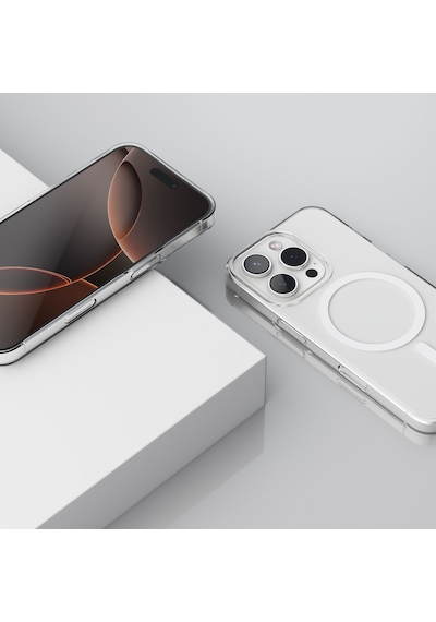 Vonmahlen Apple Uyumlu iPhone 16 Pro Max Şeffaf Sert Pc Magsafe Kılıf