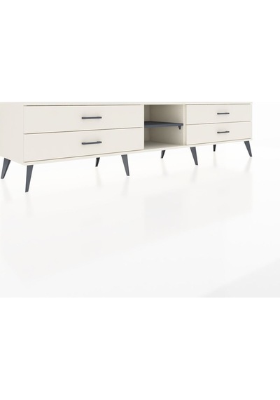 Hyperion Tv Ünitesi Tek Raflı 4 Çekmeceli 220x44x51 Aytaşı-antrasit/aytaşı Antrasıt/aytası - Aytası Hyperion Tv Ünitesi Tek Raflı 4 Çekmeceli 220x44x51 Aytaşı-antrasit/aytaşı Antrasıt/aytası - Aytası