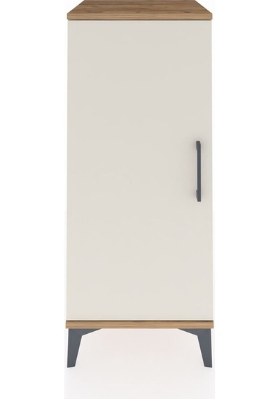 Hyperion Komodin 2 Raflı Tek Kapaklı 44x44x106 Çam-aytaşı Çam