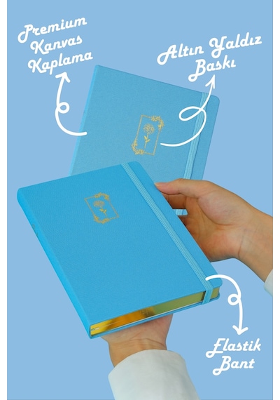 Victoria's Journals Bujo Keten Defter 96 Yaprak A5 160 Gr. Noktalı