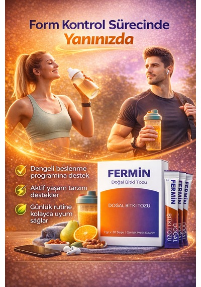 Fermin Kilo Kontrolüne Destek Doğal Bitkisel Toz 7gr X 30 Adet