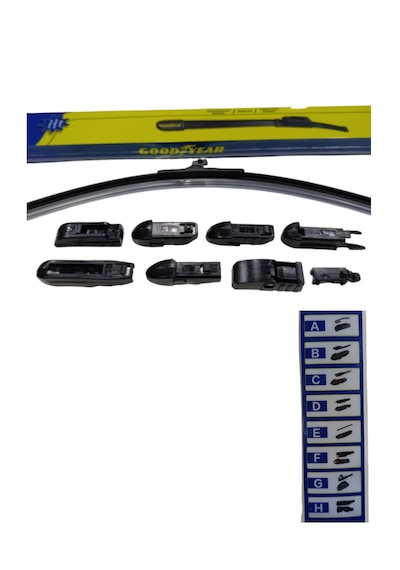 700mm Ön Silecek Süpürgesi Goodyear 8 Aparatlı