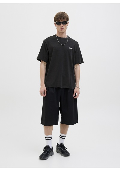 Jack & Jones Siyah Erkek T-shirt 12276738 Jcoınfınıty Sun Back Tee S