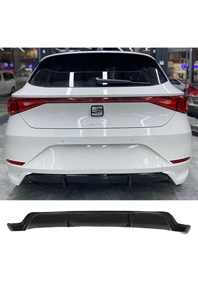 Seat Leon Mk4 Arka Ek Plastik Siyah Difüzör 2020 Ve Üzeri Arka-bodykit-ek-karlık