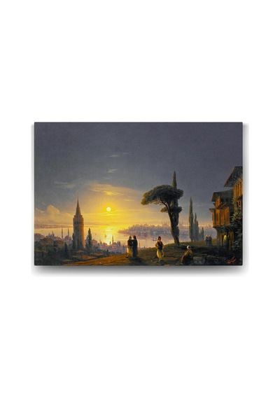 İvan Ayvazovski - Galata Kulesi Tablosu - 60x40cm Sku: Zeusb07chwm885