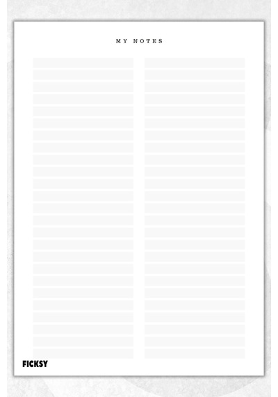 A5 Çizgili Bloknot Çizgili Defter - 50 Yaprak - Memopad - Notepad - Not Defteri - Not Kağıdı Beyaz Beyaz