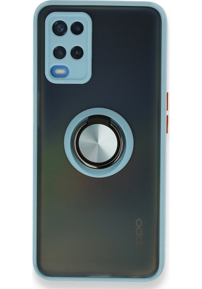 Oppo A54 4G Kılıf Montreal Yüzüklü Standlı Silikon Kılıf