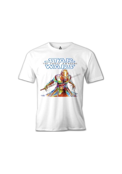 Star Wars - The Force Awakens Beyaz Erkek Tshirt