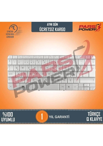 HP Uyumlu 580952-141, 580952-001 Notebook Klavye (Gümüş Tr)