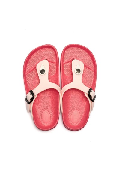 Twigy Celine Çocuk Parmak Arası Terlik Bej Pembe 31/35 K1347-RB Pembe