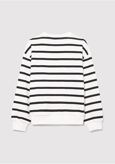 Mavi - Mavi Logo Baskılı Siyah Çizgili Sweatshirt 7s10038-900 Siyah Mavi - Mavi Logo Baskılı Siyah Çizgili Sweatshirt 7s10038-900 Siyah
