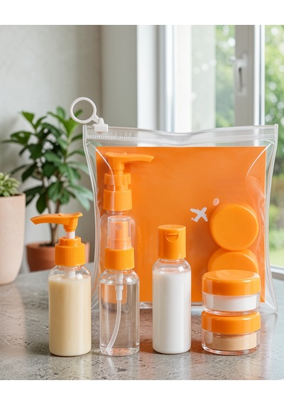 Sızdırmaz Seyahat Dolum Şişesi Seti 5 Parça 30 Ml