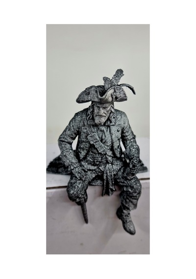 Oturan Hector Barbossa Figür İnsan Hal İ10 Cm Karayip Korsanları