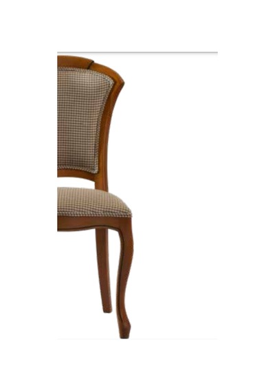 Bengimobilya Sandalye Zus025 Oval Sırtlık Model Kayın Çizgili Ayak Kareli Dese