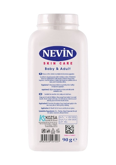 Nevin Nem Önleyici Bebek Pudrası