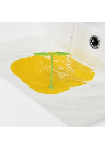 Dekoratif Lavabo Gider Kapatıcı Banyo Küvet Gider Kapatma Banyonuza Estetik Fonksiyonel Sarı Renk