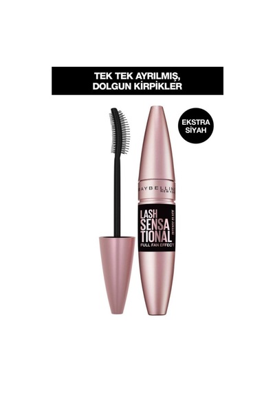 Maybelline New York Lash Sensational Intense Black Maskara 9.5 ML + Mini Lash Sensational Siyah Maskara 4.5 ML