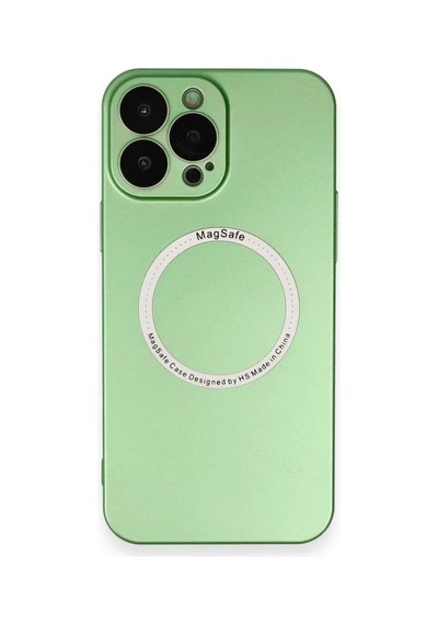 Apple İphone 13 Pro Kılıf Jack Magneticsafe Lens Silikon - Yeşil