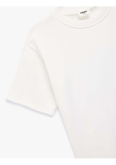 Koton Basic Beyaz Erkek Çocuk T-shirt 6skb10093tk Beyaz