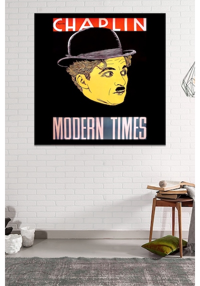 Charlie Chaplin Modern Times Modern Zamanlar Kanvas Tablo 140 x 140
