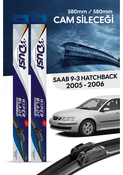 Saab 9-3 Hatchback Silecek Takımı 2005-2006 Uyumlu 580mm/580mm