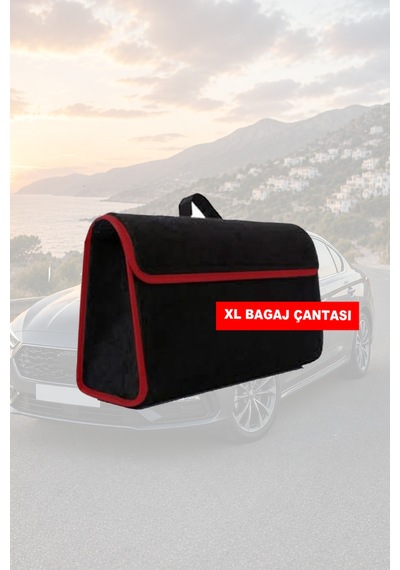 Opel Adam Uyumlu Koltuk Yastığı Siyah Renk Bagaj Çantası Lüks Model