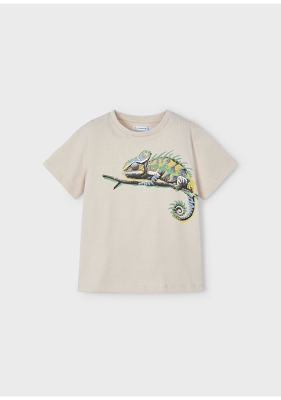 Mayoral Bukalemun Baskılı Erkek Çocuk T-shirt 3045 Bej Mayoral Bukalemun Baskılı Erkek Çocuk T-shirt 3045 Bej