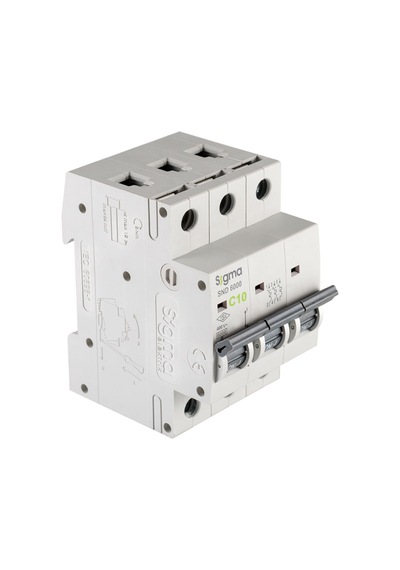 Sigma 6sm310c C Tipi Trifaze 3x10a 6ka Otomatik Sigorta