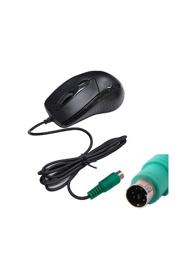 Ps/2 Optik Kablolu Mouse Pc İçin Eski Yuvarlak Girişli Ps2 Mouse 001
