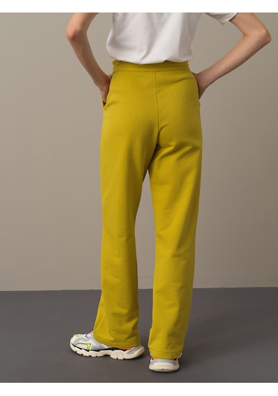 Xint Sarı Oversize Pamuk Sweat Pantolon 470382